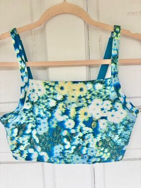 offline by aerie floral sports bra